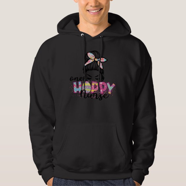 Happy Easter Bunny One Hoppy Nurse Men Women Easte Hoodie (Framsida)