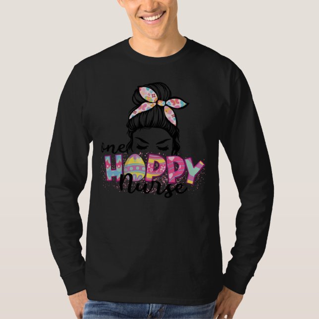 Happy Easter Bunny One Hoppy Nurse Men Women Easte T Shirt (Framsida)
