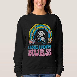 Happy Easter Bunny One Hoppy Nurse Rainbow Scrub T T Shirt