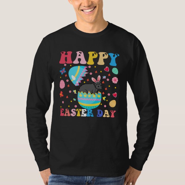 Happy Easter Bunny Possum  Easter Day Groovy T Shirt (Framsida)