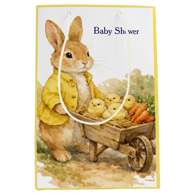Happy Easter Bunny Rabbit Baby Shower (Framsidan)