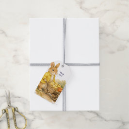 Happy Easter Bunny Rabbit Baby Shower Presentetikett