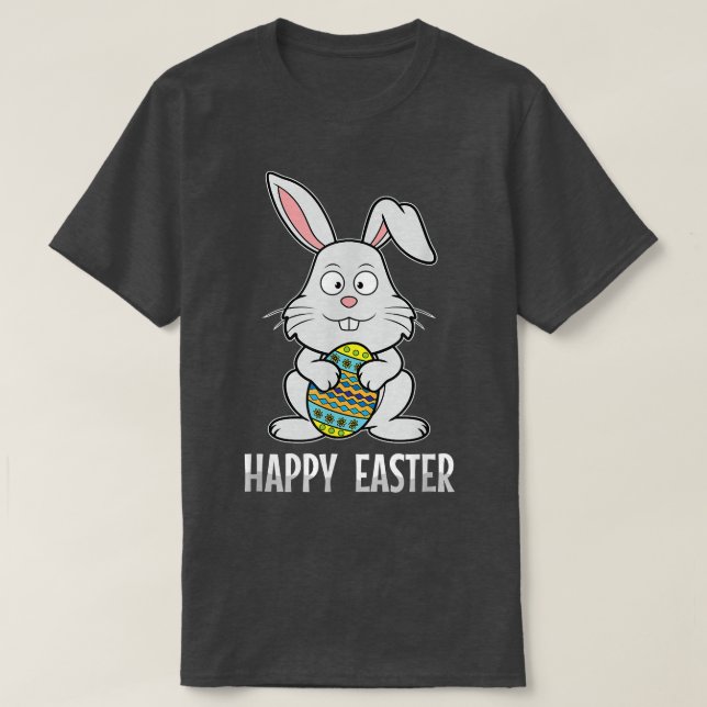Happy Easter Bunny Rabbit Egg Hunt Christian Holid T Shirt (Design framsida)