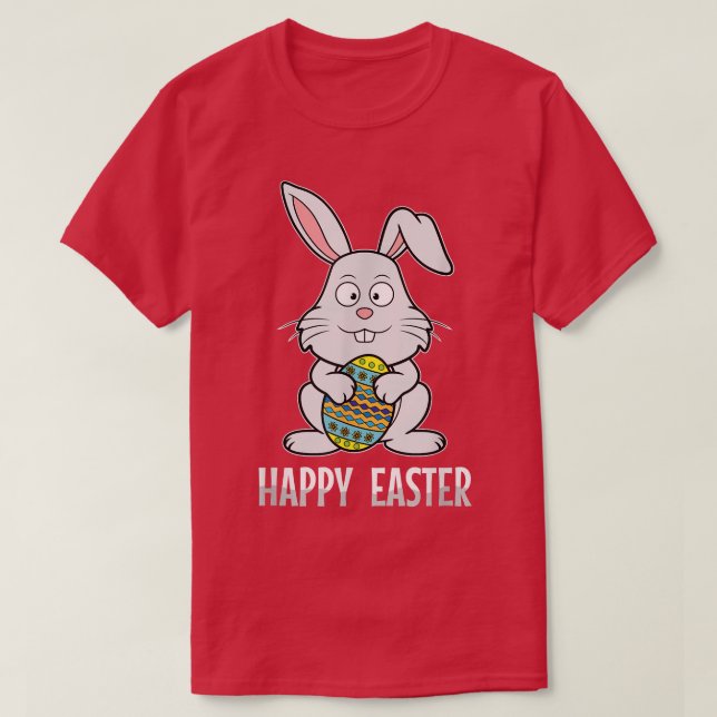 Happy Easter Bunny Rabbit Egg Hunt Christian Holid T Shirt (Design framsida)