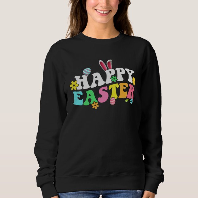 Happy Easter Bunny Rabbit Face  Easter Day Women G T Shirt (Framsida)