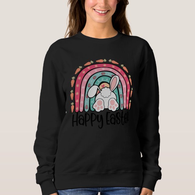 Happy Easter Bunny Rabbit Face  Easter Day Women G T Shirt (Framsida)