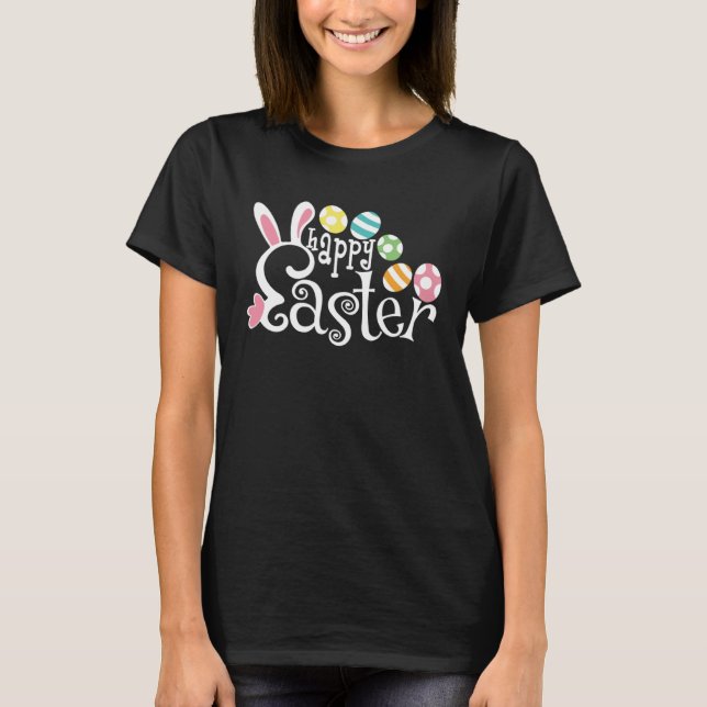 Happy Easter Bunny Rabbit Face  Easter Day Women G T Shirt (Framsida)