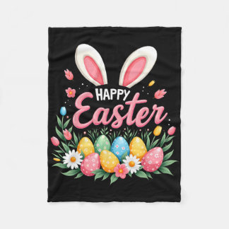 Happy Easter Bunny Spring Easter Egg Easter Shirts Fleecefilt