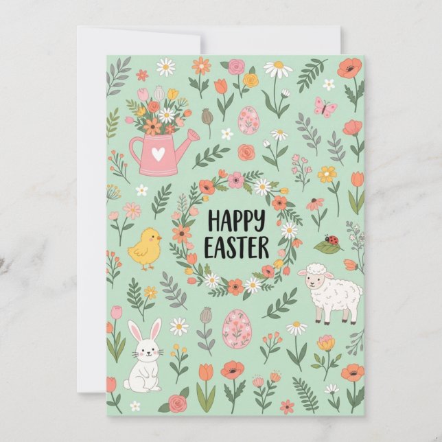 Happy Easter Card  Julkort (Framsida)