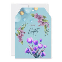 Happy Easter cardto attach to your flowers