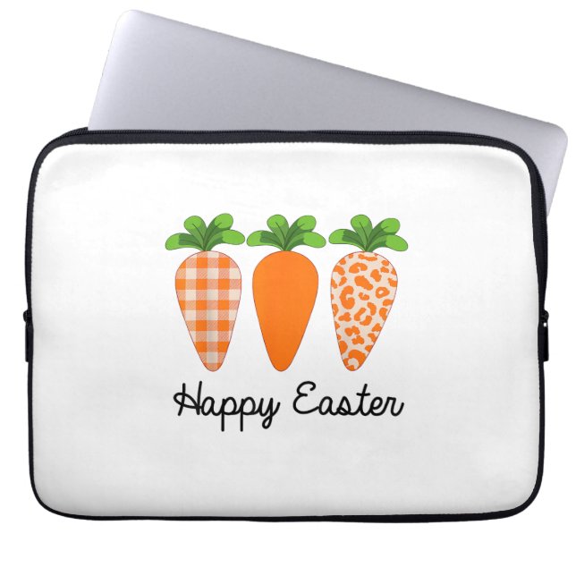 Happy Easter Carrot Cute Easter T-Shirt Laptop Fodral (Framsidan)