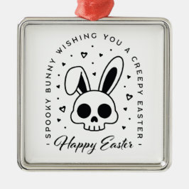 Happy Easter creepy bunny spooky theme party Julgransprydnad Metall