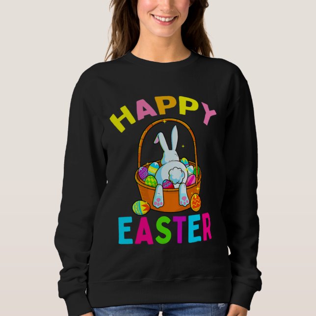 Happy Easter Day Bunny Egg Hunting Spring Christia T Shirt (Framsida)