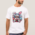 Happy Easter Day Cute Bunny Playing Video Game Kid T Shirt<br><div class="desc">Happy Easter Day Cute Bunny Playing Video Game Kids Boys T-Shirt</div>