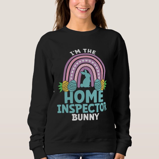Happy Easter Day I m the Home Inspector Bunny T Shirt (Framsida)
