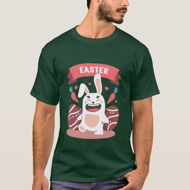 Happy Easter Day T Shirt (Framsida)