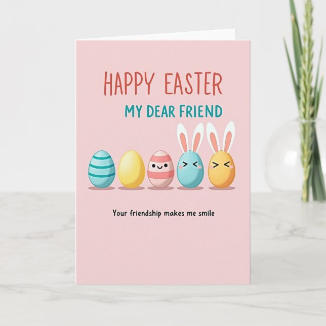 Happy Easter Dear Friend Card Kort (Framsida)