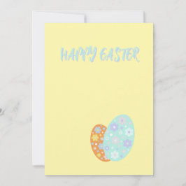 Happy Easter Decorative Eggs Julkort