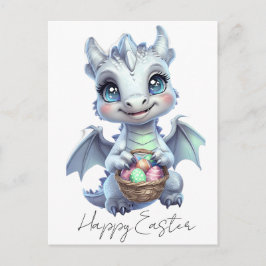 Happy Easter Dragon Postcard Vykort