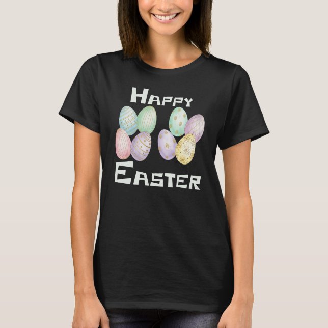 Happy Easter, Easter Eggs Hunt  T Shirt (Framsida)