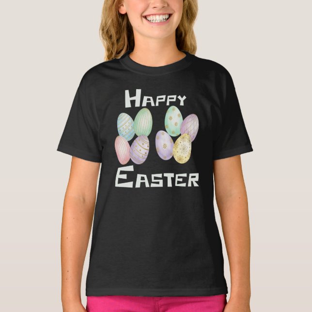 Happy Easter, Easter Eggs Hunt  T Shirt (Framsida)