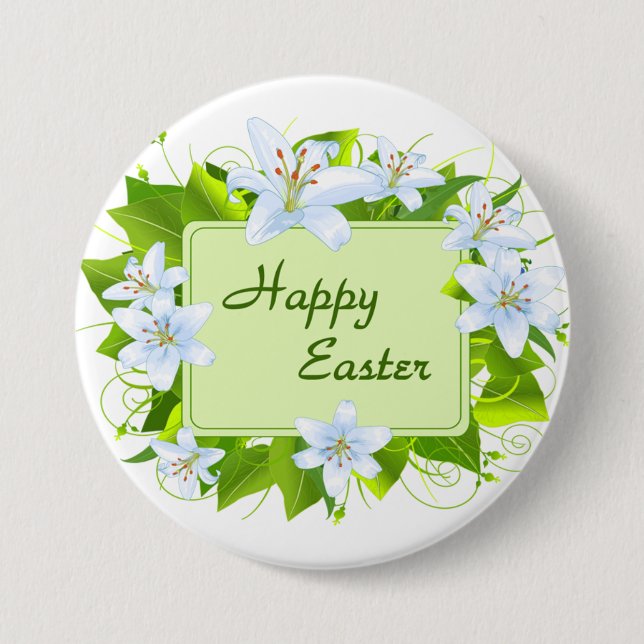Happy Easter, Easter Lilies Knapp (Framsida)