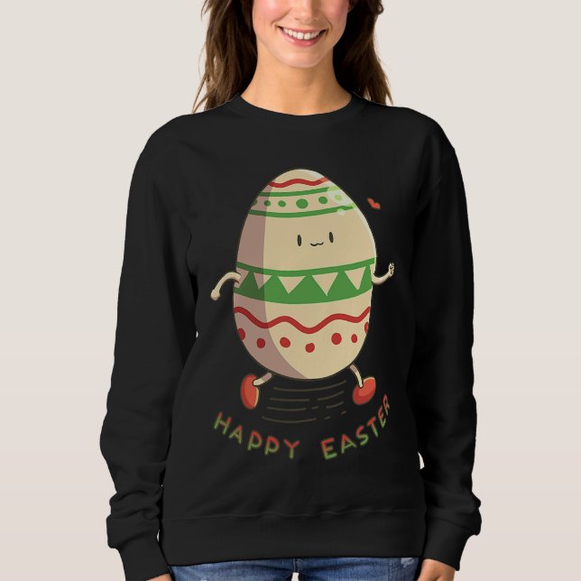 Happy Easter Egg For Women Graphic Egg Summer Prin T Shirt (Framsida)