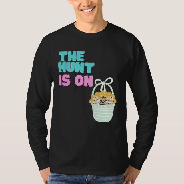 Happy Easter Egg Time To Hunt Cute Bunny Ears Sist T Shirt (Framsida)