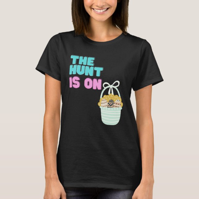 Happy Easter Egg Time To Hunt Cute Bunny Ears Sist T Shirt (Framsida)