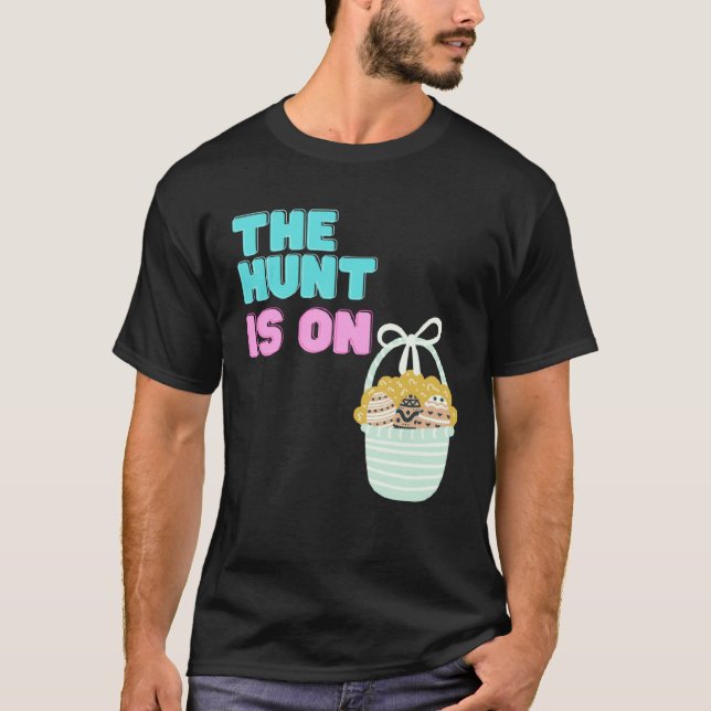 Happy Easter Egg Time To Hunt Cute Bunny Ears Sist T Shirt (Framsida)