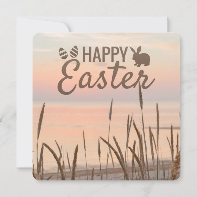 Happy Easter from the Lowcountry Beach Dunes Julkort (Framsida)