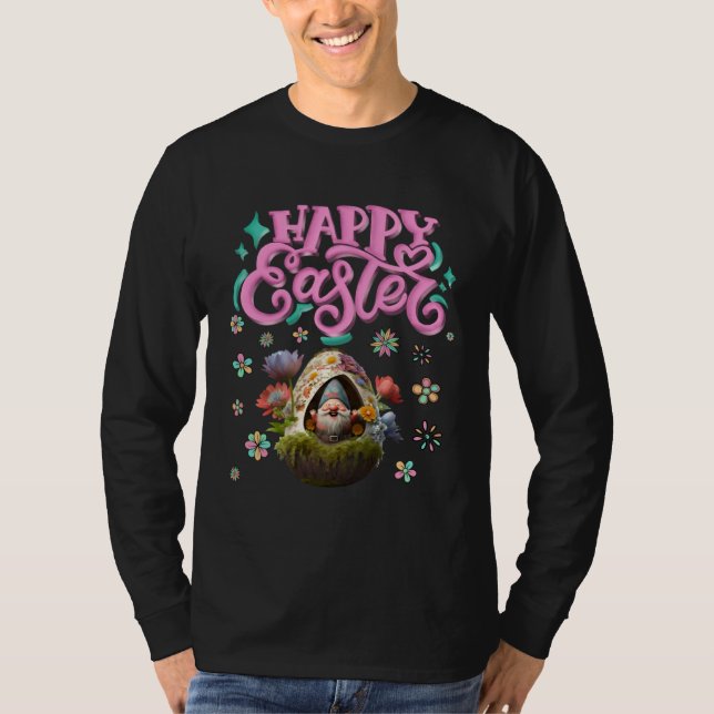 Happy Easter Gnome  Easter Day Women Girls T Shirt (Framsida)