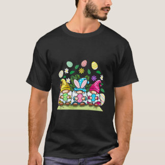 Happy Easter Gnomes Egg Hunting For T Shirt