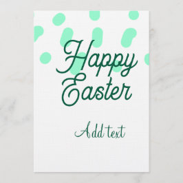 Happy Easter green eggs pastel name date simple  Inbjudningar