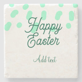 Happy Easter green eggs pastel name date simple  Stenunderlägg