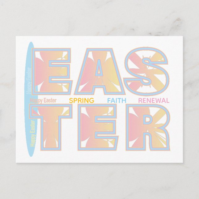 Happy Easter Greeting Card Helg Vykort (Framsida)