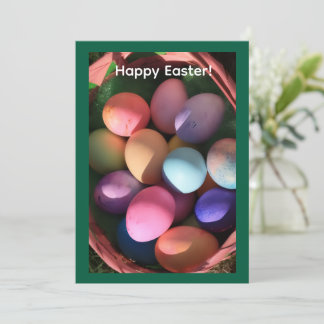 Happy Easter Greeting Card Julkort