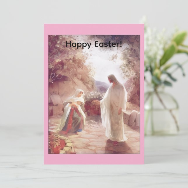 Happy Easter Greeting Card Julkort (Stående Fram)