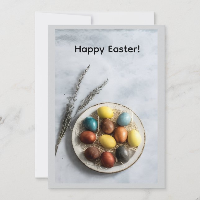 Happy Easter Greeting Card Julkort (Framsida)