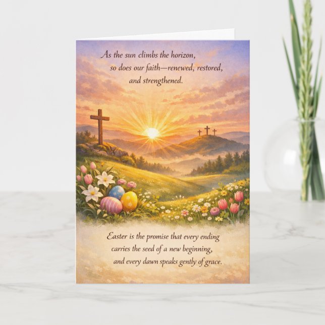 Happy Easter Greeting Card Kort (Framsida)