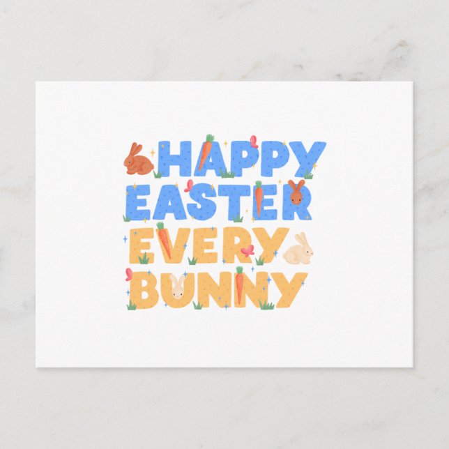 Happy Easter Helg Vykort (Framsida)