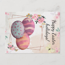 Happy Easter holidays Vykort