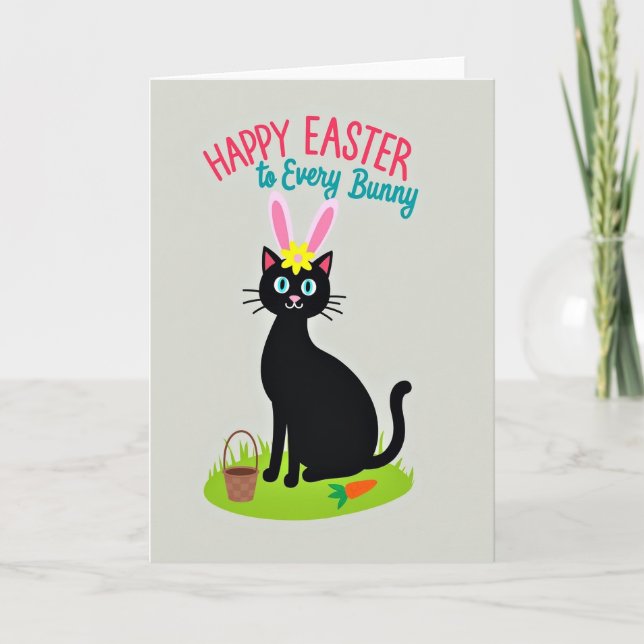 Happy Easter Kitty Friend Card Kort (Framsida)