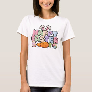 Happy Easter Knitted Yarn Texture Pastel Holiday G T Shirt
