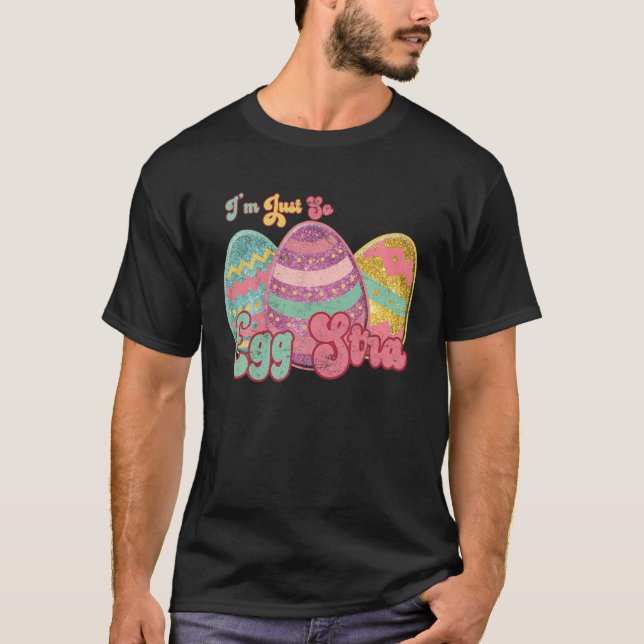Happy Easter Leopard I'm Just So Egg Stra Easter T Shirt (Framsida)