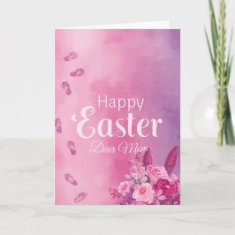 Happy Easter Mom , Personalized Easter Baby prints Helgkort
