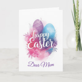 Happy Easter Mom , Personalized Easter funnyBunny Helgkort