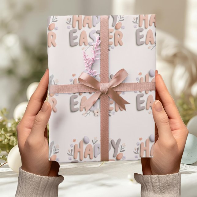 Happy Easter Pastel Wrapping Paper Presentpapper (Skapare uppladdad)