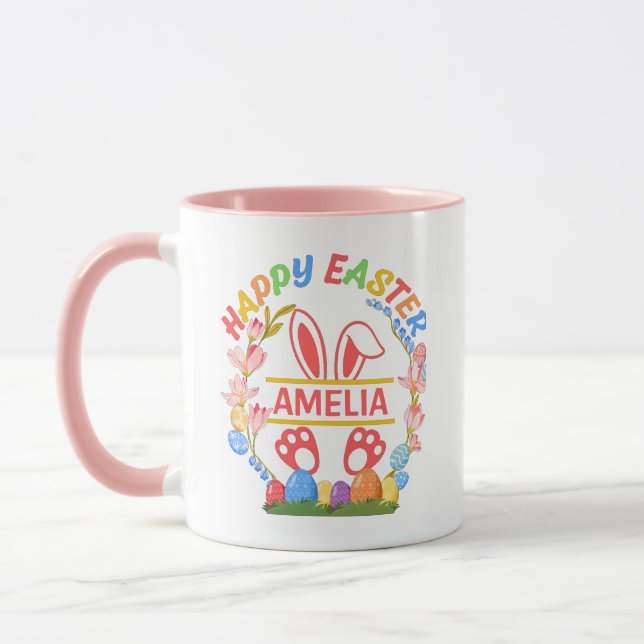 Happy Easter Personalized  Mugg (Vänster)
