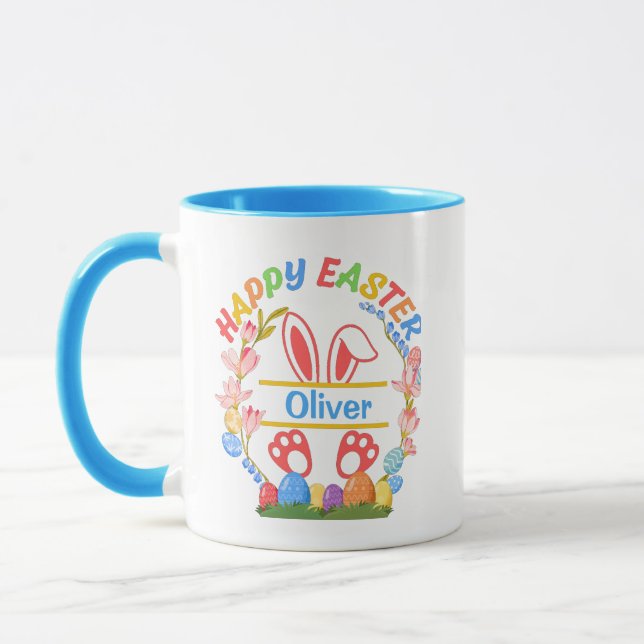 Happy Easter Personalized  T-Shirt Mugg (Vänster)